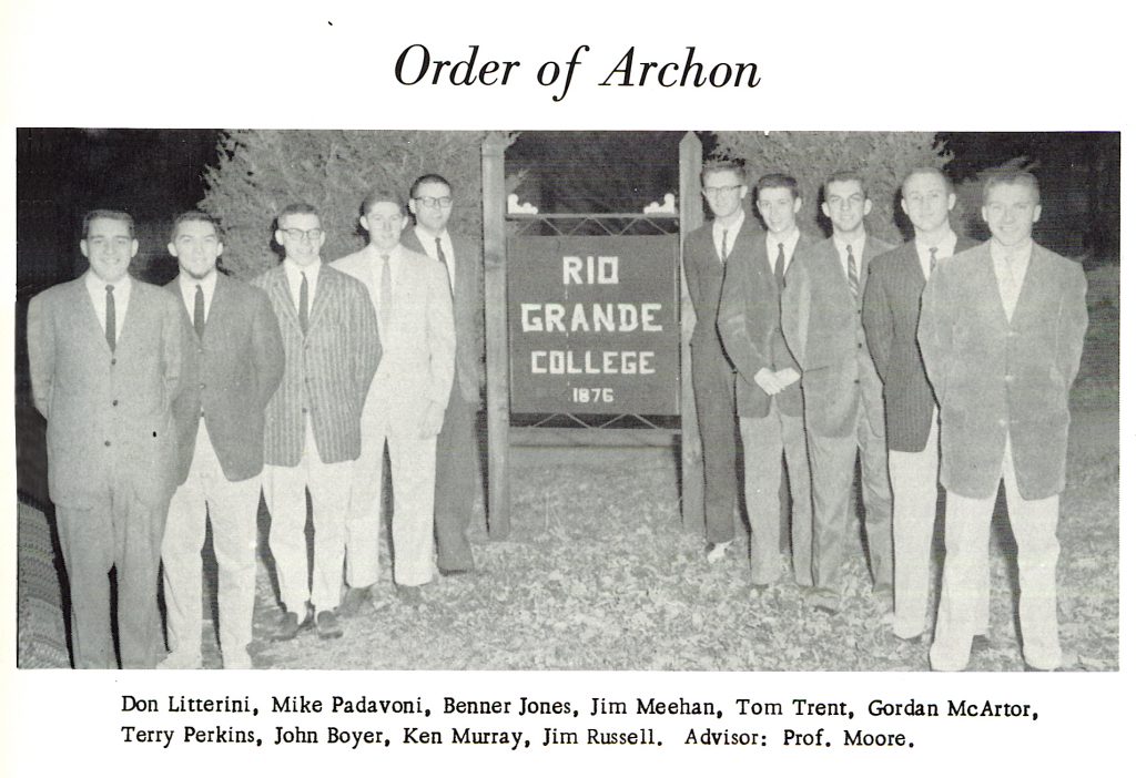 Rio Grande College, Order of Archon Photo 1958 (1)
